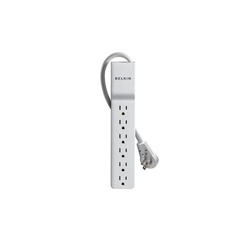 BELKIN 6-OUTLET COMMERCIAL POWER STRIP SURGE PROTECTOR WITH 8-FOOT CORD AND ROTATING PLUG, 720 JOULES