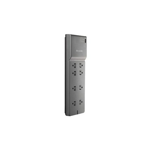 Image 1 of 1.. BELKIN 8-OUTLET COMMERCIAL POWER STRIP SURGE PROTECTOR WITH 8-FOOT POWER CORD, 2500 JOULES