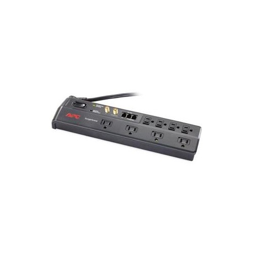 APC P8VT3 6 FEET 8 OUTLETS 2770 JOULES HOME OFFICE SURGEARREST WITH PHONE AND COAX PROTECTION