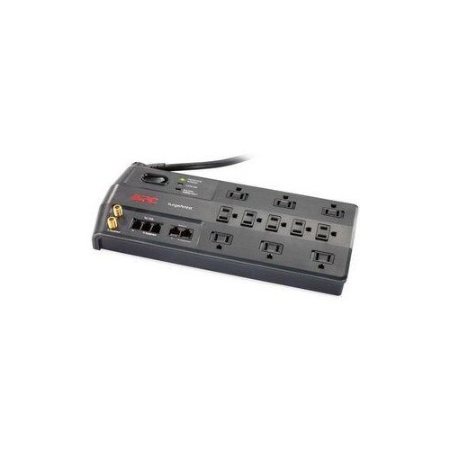 APC 11-OUTLET SURGE PROTECTOR 3020 JOULES WITH PHONE, NETWORK ETHERNET AND COAXIAL PROTECTION, SURGEARREST PERFORMANCE (