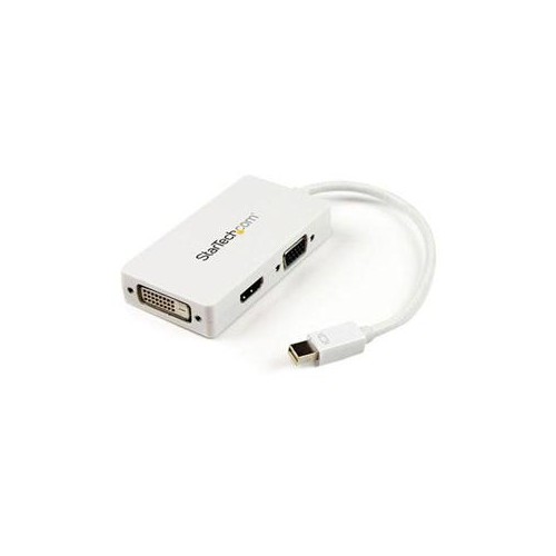STARTECH CONNECT A MINI DISPLAYPORT-EQUIPPED PC OR MAC TO AN HDMI VGA OR DVI DISPLAY -3 IN 1 MDP ADAPTER MACBOOK PRO OR