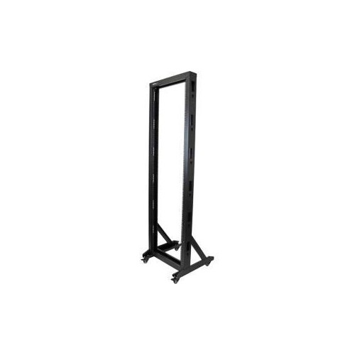 STARTECH STORE YOUR EQUIPMENT IN THIS STURDY STEEL RACK WITH CASTERS FOR MOBILITY COMPATIBLE WITH RACK-MOUNTABLE A/V EQU