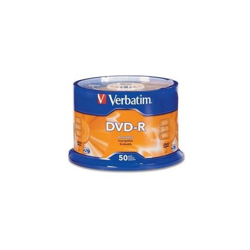 VERBATIM 4.7GB 16X DVD-R 50 PACKS SPINDLE DISC WITH ADVANCED AZO RECORDING DYE MODEL 95101