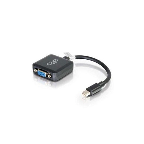 C2G 8IN MINI DISPLAYPORT TO VGA ADAPTER CONVERTER MALE TO FEMALE ACTIVE BLACK 54315