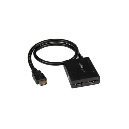 STARTECH SPLIT AN HDMI AUDIO/VIDEO SOURCE TO TWO SEPARATE HDMI DISPLAYS WITH SUPPORT FOR HDMI 4K AND POWER THROUGH A NEA