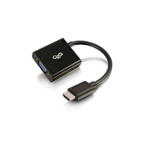C2G HDMI MALE TO VGA FEMALE ADAPTER CONVERTER DONGLE FOR TVS LAPTOPS AND CHROMEBOOKS 41350