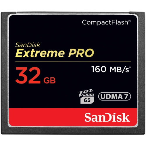 SanDisk Extreme PRO 32GB CompactFlash Memory Card UDMA 7 Speed Up to 160MB/s- SDCFXPS-032G-X46