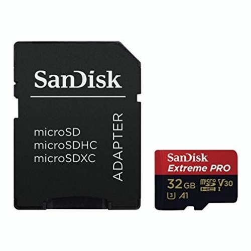 Carte microSD Extreme Pro de SanDisk avec adaptateur - une nouveauté