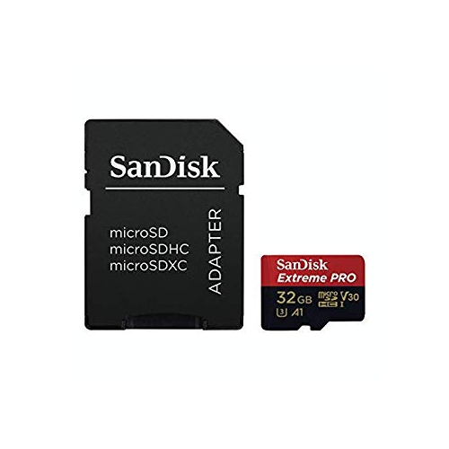 Sandisk 32GB Extreme Pro Micro SDHC Memory Card Plus SD Adapter Up to 100 MB S - SDSQXCG-032G