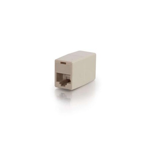 C2G/ CABLES TO GO 01937 RJ45 8-PIN MODULAR STRAIGHT THROUGH INLINE COUPLER, IVORY