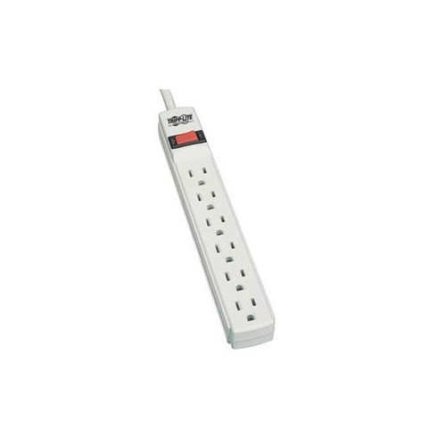 TRIPP LITE PROTECT IT 6-OUTLET HOME COMPUTER SURGE PROTECTOR 2-FT. CORD 180 JOULES TLP602