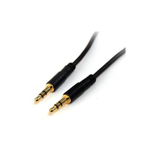 STARTECH 3FT M/M SLIM STEREO AUDIO CABLE 3.5MM FOR IPOD AND MP3 PLAYER MU3MMS