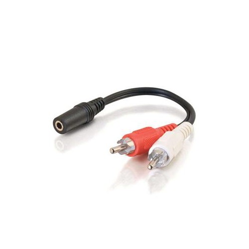 C2G / CABLES TO GO 40424 VALUE SERIES ONE 3.5MM STEREO FEMALE TO TWO RCA STEREO MALE Y-CABLE