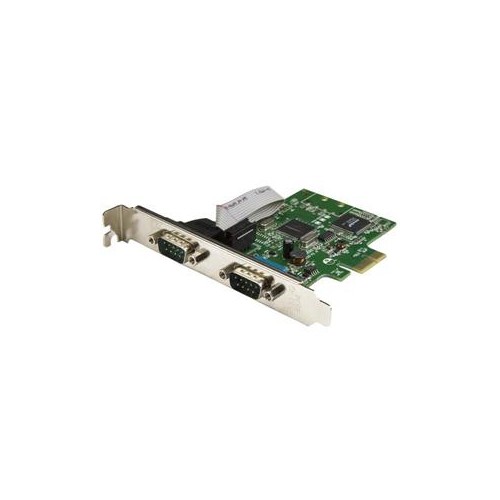 STARTECH PEX2S1050 PCI EXPRESS SERIAL CARD 2 PORT DUAL CHANNEL 16C1050 UART SERIAL PORT PCIE CARD SERIAL EXPANSION CARD