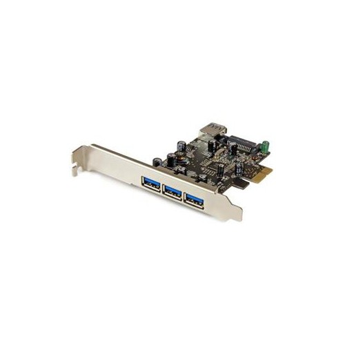 StarTech 4 PORT PCI EXPRESS USB 3.0 CARD 3 EXTERNAL AND 1 INTERNAL STANDARD AND LOW-PROFILE PEXUSB3S42