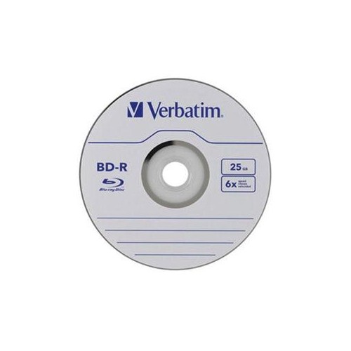 VERBATIM BD-R 25GB 6X WITH BRANDED SURFACE 50PK SPINDLE 98397