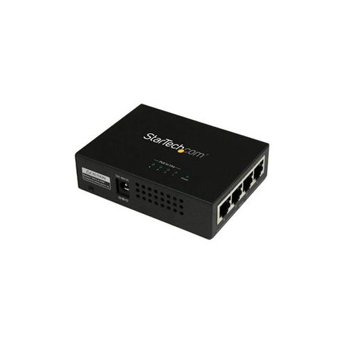 StarTech 4 Port Gigabit Midspan - PoE+ Injector - 802.3at and 802.3af