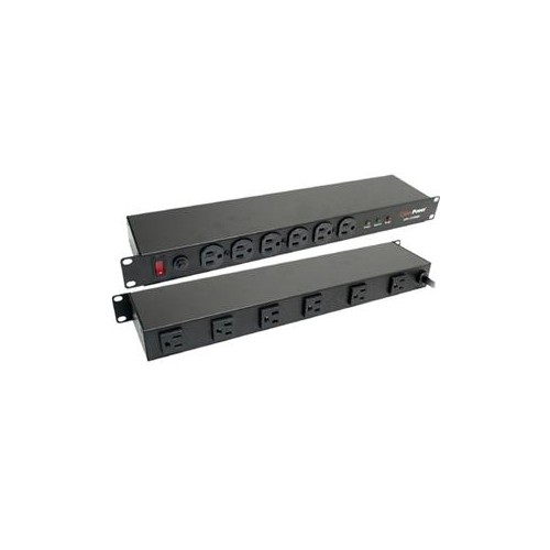 CYBERPOWER CPS-1215RMS RACKMOUNT PDU POWER/SURGE STRIP 12-OUTLET 15A 1800VA 1800 JOULES