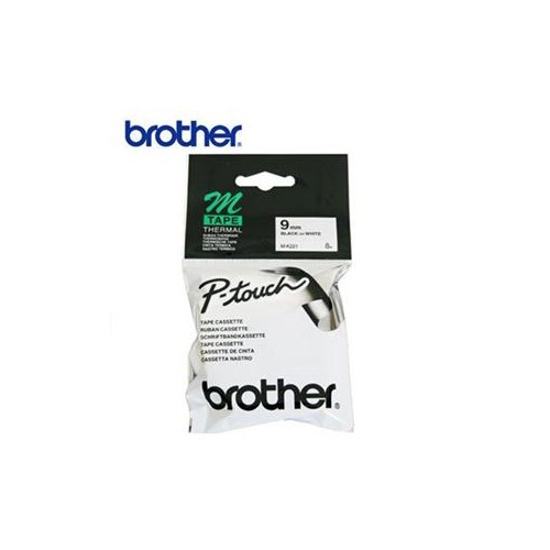 BROTHER PRINT CARTRIDGE BLACK ON WHITE NON-LAMINATED TAPE ROLL MK221