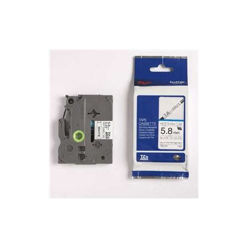 BROTHER  6MM Heat Shrink Tape Blk Wht Hse211