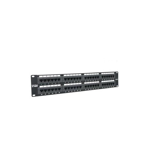 TRENDNET 48-PORT CAT6 UNSHIELDED WALLMOUNT OR RACKMOUNT PATCH PANEL, TC- P48C6