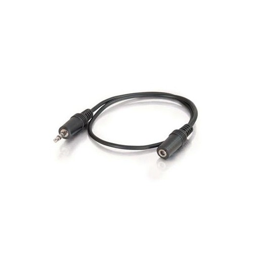 C2G / CABLES TO GO 40406 3.5 MM M/F STEREO AUDIO EXTENSION CABLE BLACK, 3 FEET/0.91 METERS