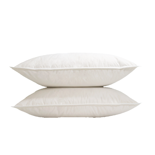TWIN DUCKS INC.  Twin Ducks Milan European Down Pillow 340 Thread Count (Standard Firm Level) In White