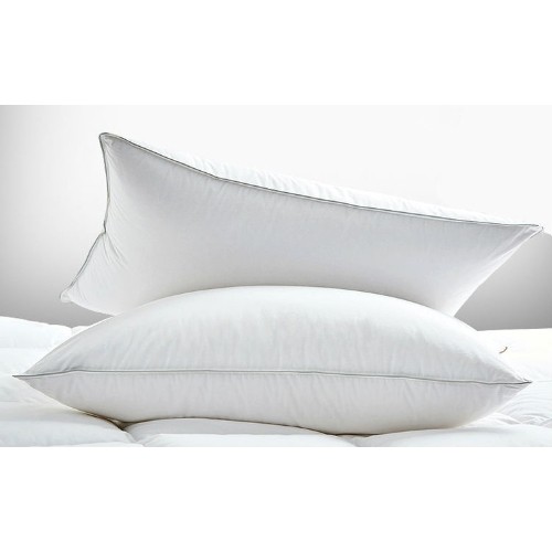 TWIN DUCKS INC.  Twin Ducks Turin Goose Down Pillow 380 Thread Count (Queen Soft Level) In White