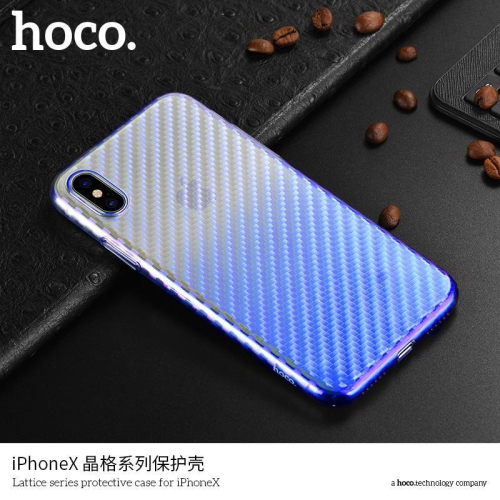 HOCO Lattice series protective case for iPHONE X white Blue