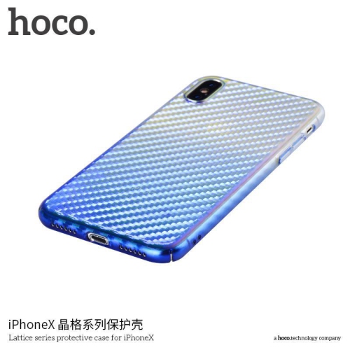HOCO Lattice series protective case for iPHONE X white Blue