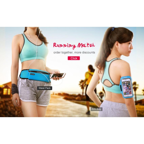 UGREEN Sports Armband for Smartphone Blue 5.5 inch