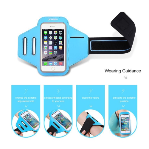 UGREEN Sports Armband for Smartphone Blue 5.5 inch