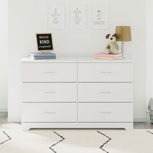 Storkcraft Brookside 6-Drawer Dresser - White
