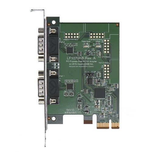 Axxon LF1070KB Native PCI Express 2 Port Serial Card Adapter