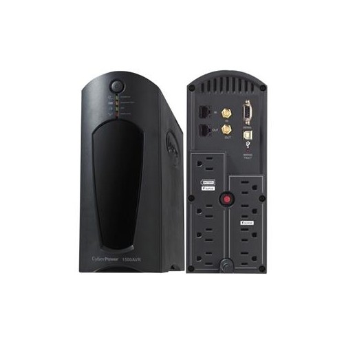 CYBERPOWER CANADA  1200Va UPS Compact Quiet Avr 8Out 5-15P USB Rj11/45/coax Cp1200Avr In Green