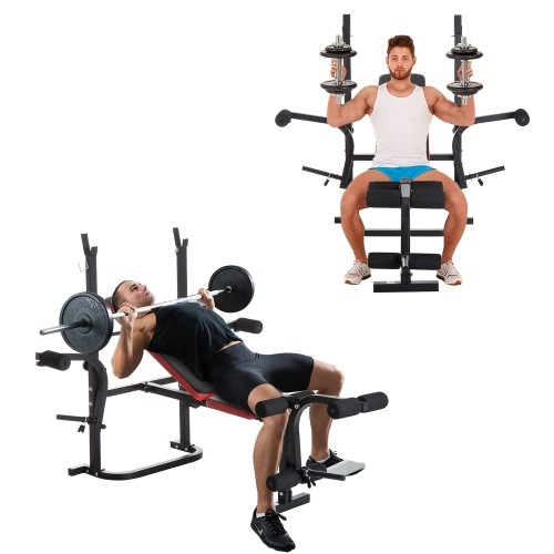 Soozier Weight Training Bench with Butterfly & Leg Extension