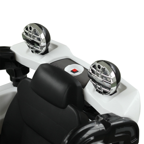 Aosom 12V Kids Electric Ride On Car Toy Truck with Remote Control 2 Speeds Lights MP3 LCD Power Indicator, White