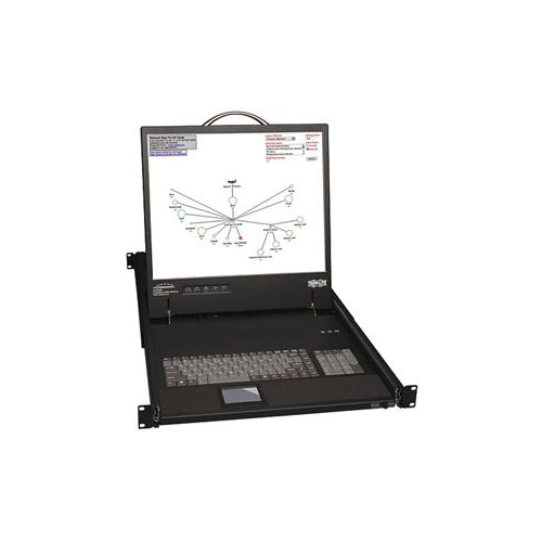 TRIPP LITE 16-PORT CAT5 1U RACK-MOUNT 1+1 USER CONSOLE KVM SWITCH WITH 19-IN. LCD AND IP REMOTE ACCESS