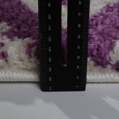 Tapis d'appoint en treillis damas, ivoire baie, 6 pi 5 po x 9 pi 5 po