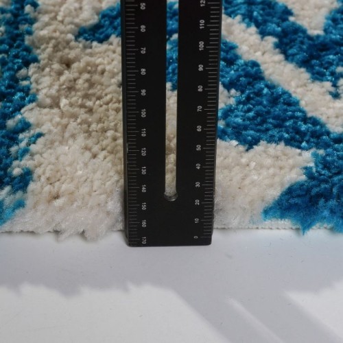 Tapis turquoise American Native Ivory 6 pi 5 po x 9 pi 5 po