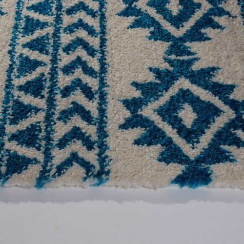 Tapis turquoise American Native Ivory 6 pi 5 po x 9 pi 5 po