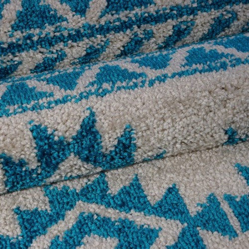 Tapis turquoise American Native Ivory 6 pi 5 po x 9 pi 5 po