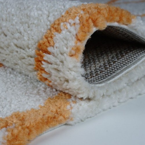 Toronto Trellis Ivory Orange Area Rug 5'2" x 7' 5"