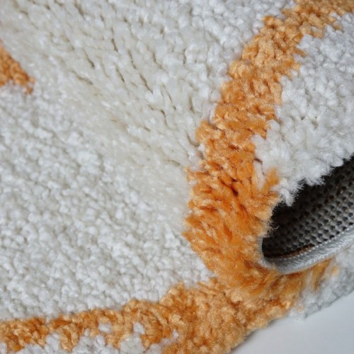 Toronto Trellis Ivory Orange Area Rug 5'2" x 7' 5"