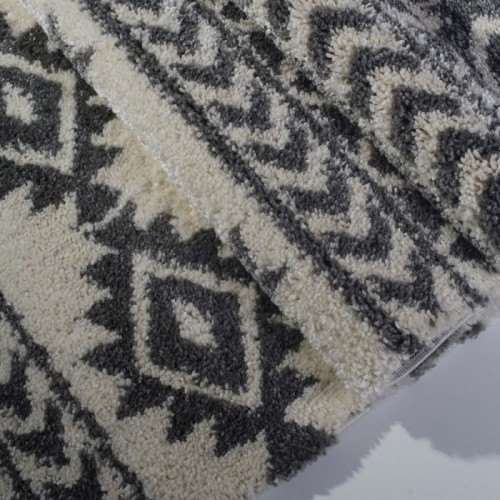 American Native Ivory Grey Area Rug 7'10" x 10'6"