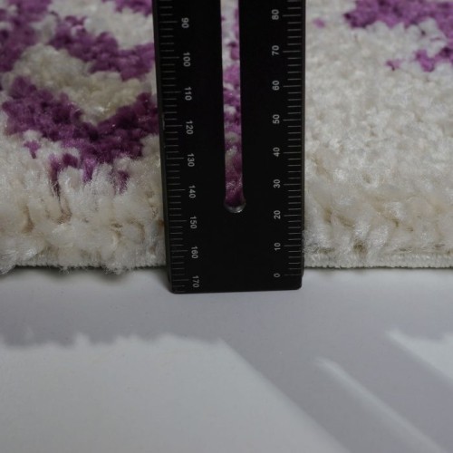 American Native Ivory Purple Area Rug 6'5" x 9'5"