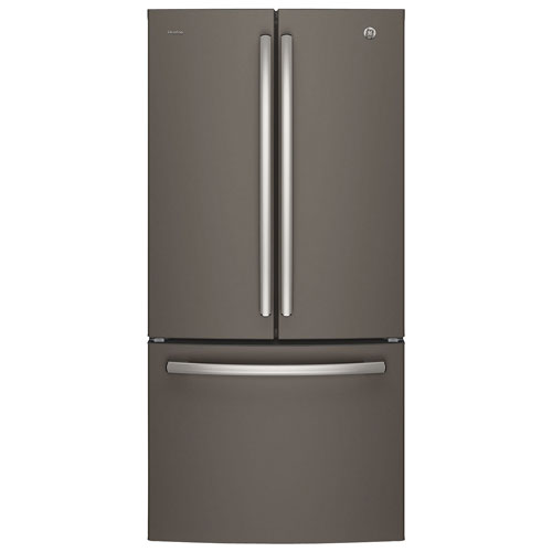 GE Profile 33" 24.8 Cu. Ft. French Door Refrigerator with Water & Ice Dispenser-Slate