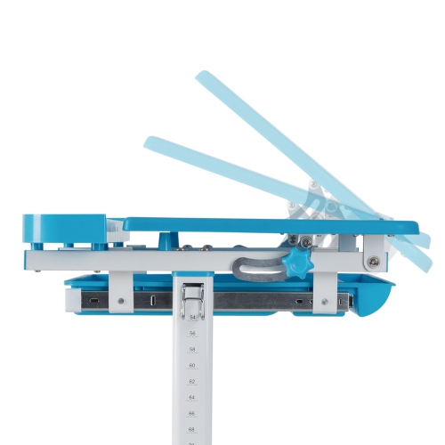 AVICENNA Kids Desk & Chair Set | Children Table w/Tilt feature | Blue Study Table and Chair Set