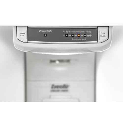 Réfrigérateur à congélateur supérieur 21 pi³ 33 po avec éclairage DEL de Maytag - Inox