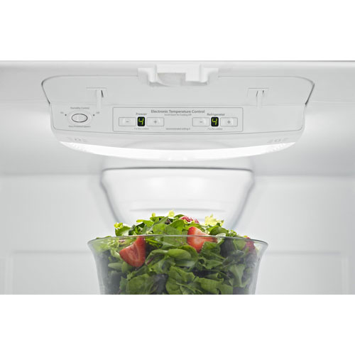 Réfrigérateur à congélateur inférieur 19 pi³ 30 po avec éclairage DEL de Maytag - Inox